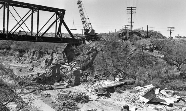 Southern Pacific bridge demolition
